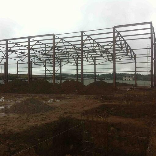 Завершен монтаж металлоконструкций