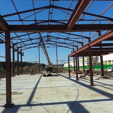 Монтаж металлоконструкций: верхние элементы