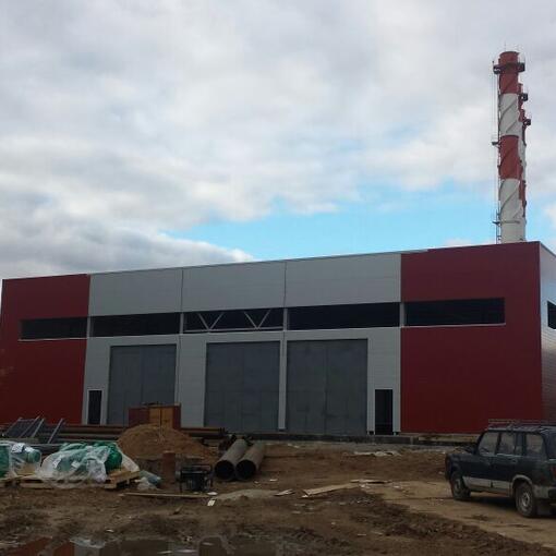 Здание котельной с внешней отделкой