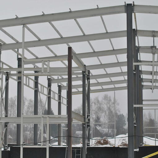 Закончен монтаж металлоконструкций