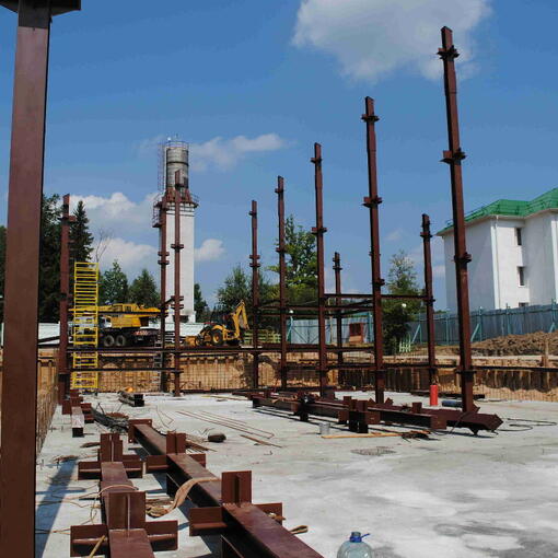 Монтаж изготовленных на заводе металлоконструкций